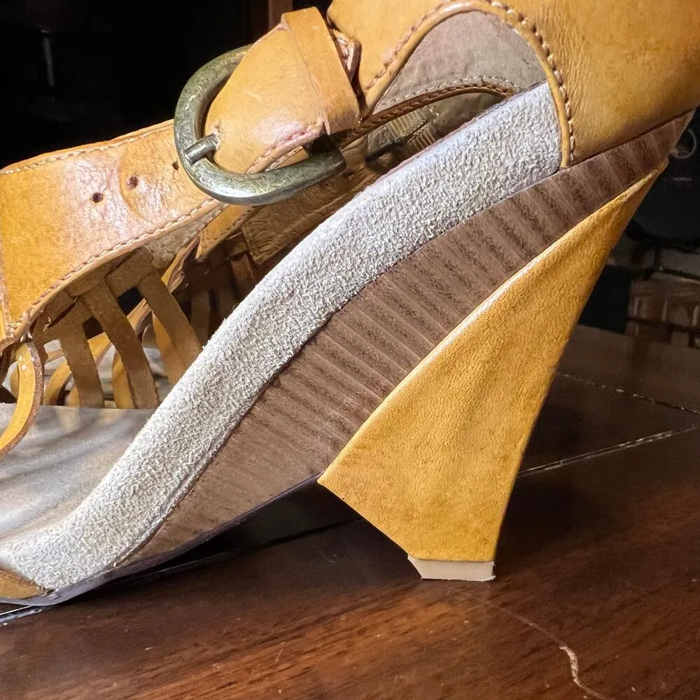 Sam Edelman Women's Sahara Leather Heels Size 10 - Image 5