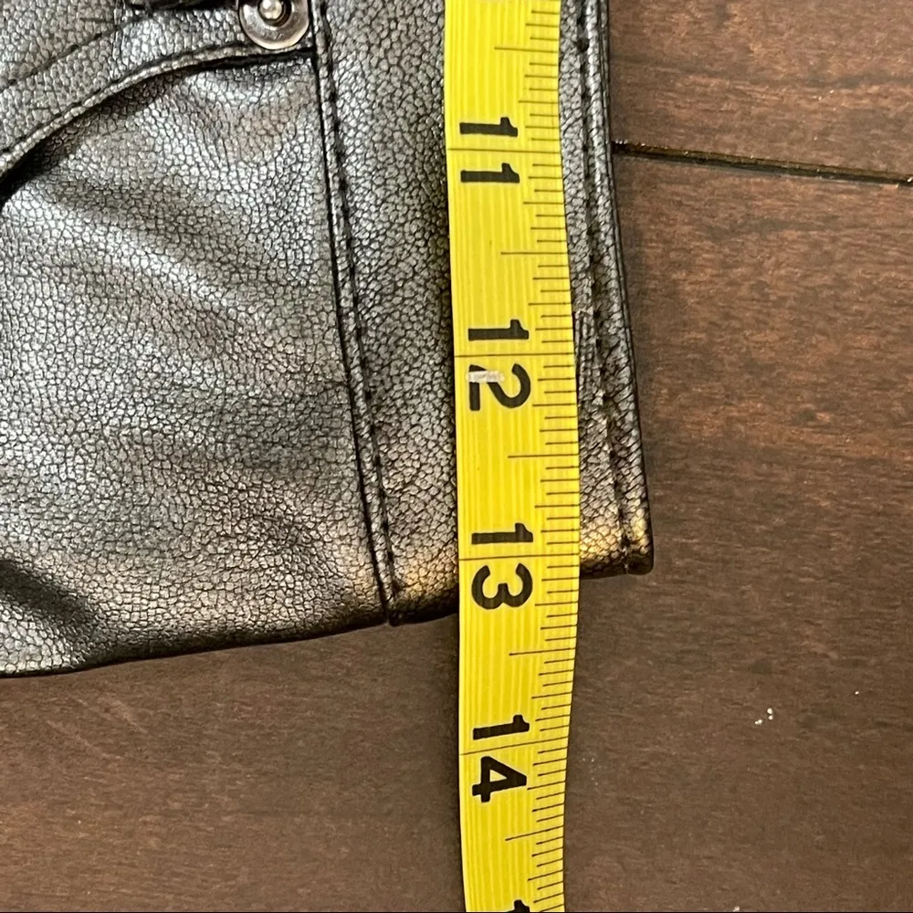 H & M New with Tags Faux Leather Biker Mini Skirt - Image 12