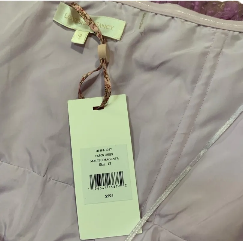 LoveShackFancy Faron Bow Layered Tulle Mini Dress Black Strapless NWT - Image 10