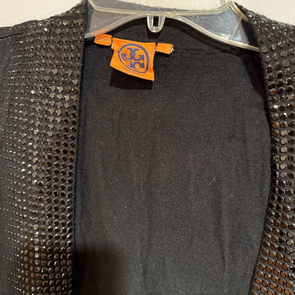 Tory Burch Black Cardigan with Sequin Trim - Image 15