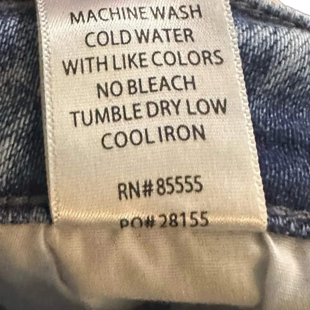 Pistola High Rise Straight Leg Jeans Light Wash Size 33 Ankle Length - Image 6