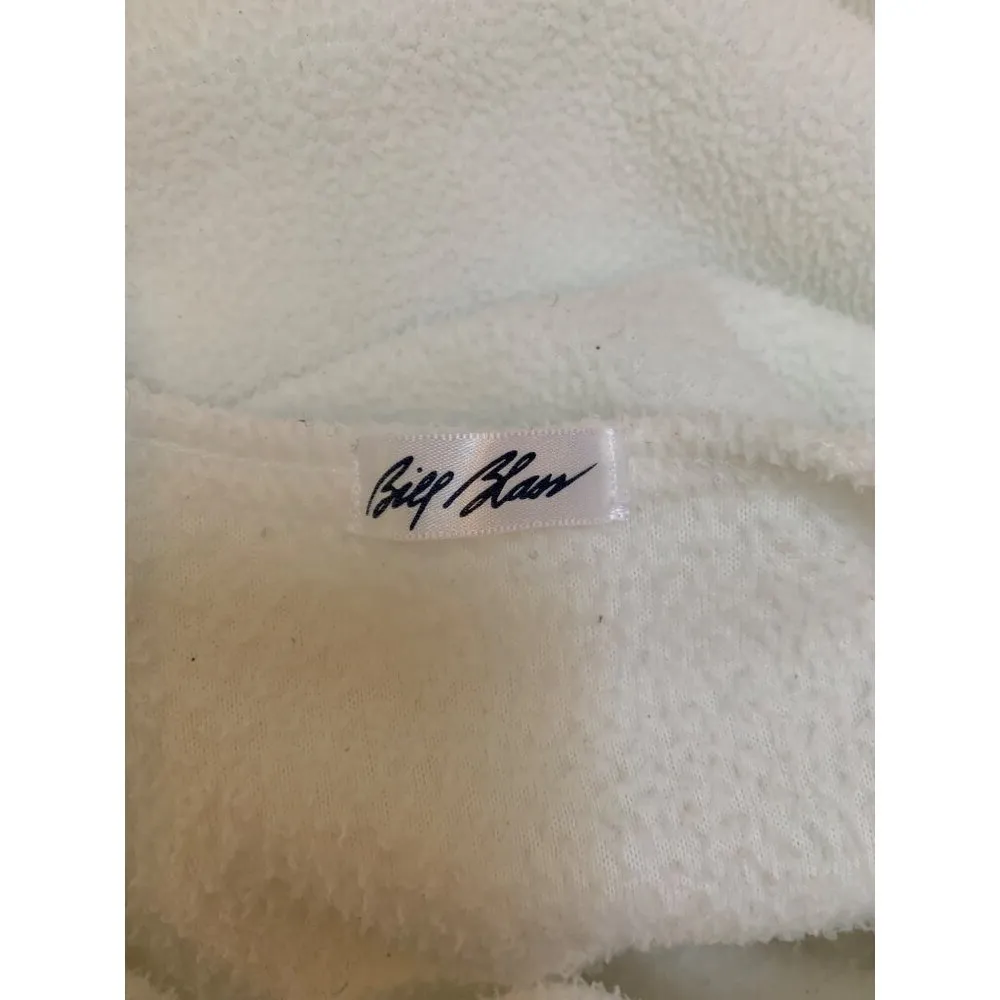 Vintage Terry Town by Bill Blass White Textured Pullover Sweatshirt S - Image 5