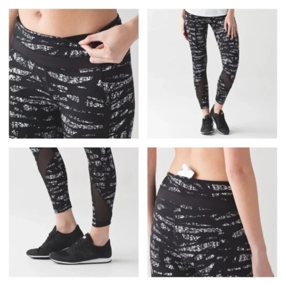 Lululemon • Black White Graf Inspire Leggings - Image 3