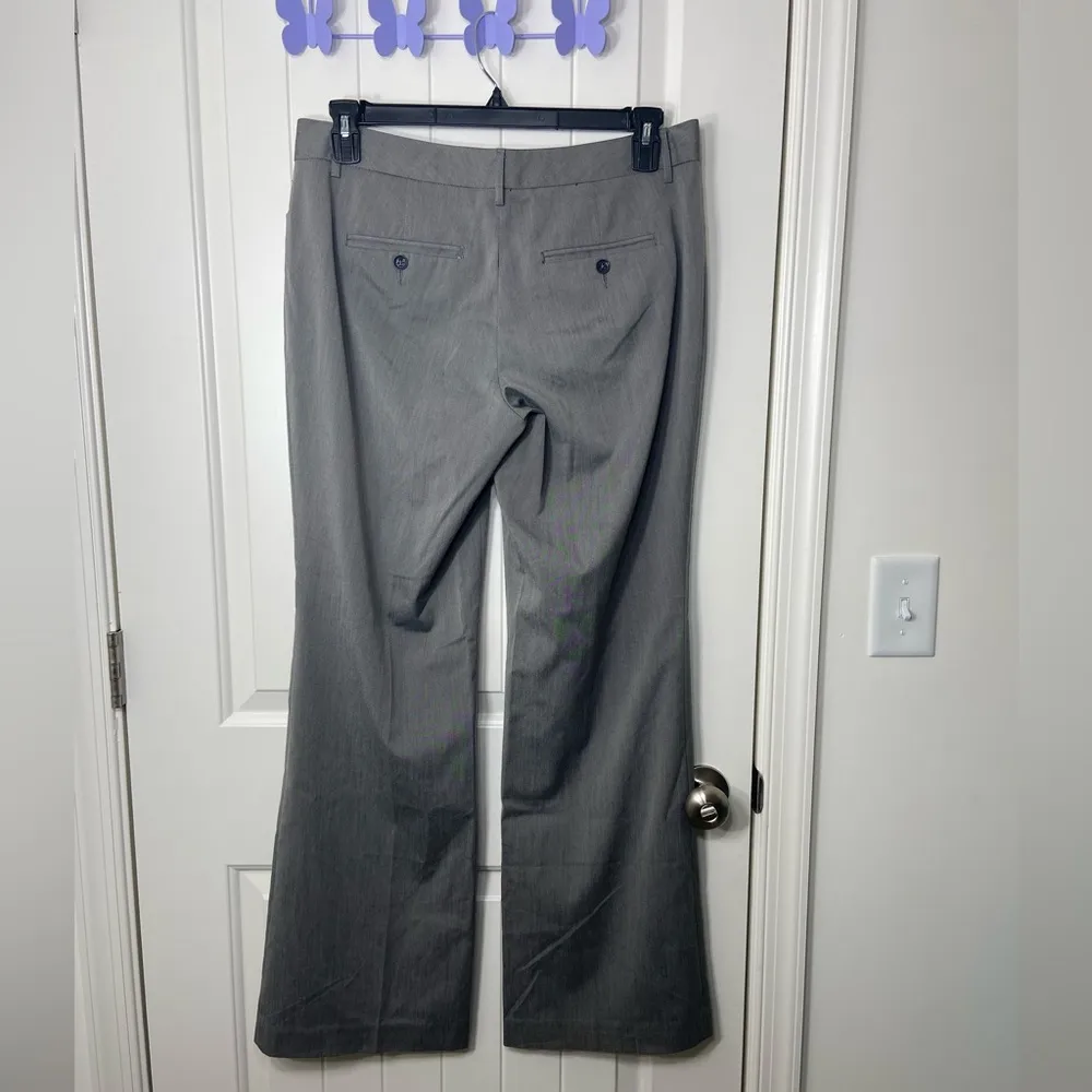 EUC Express Design Studio women’s solid gray editor wide leg stretch dress pants - Image 4