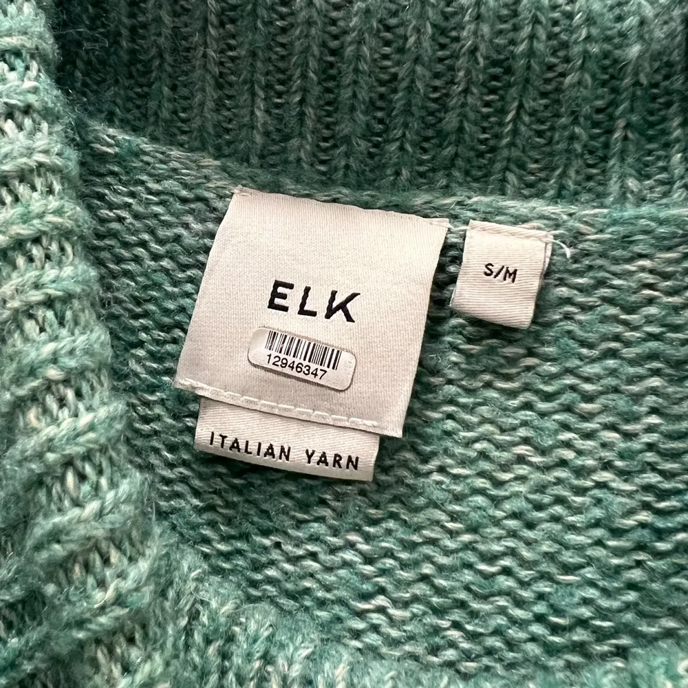 Elk Light Blue Meldal Roll Knit Sweater Size S/M $313 Size M - Image 7