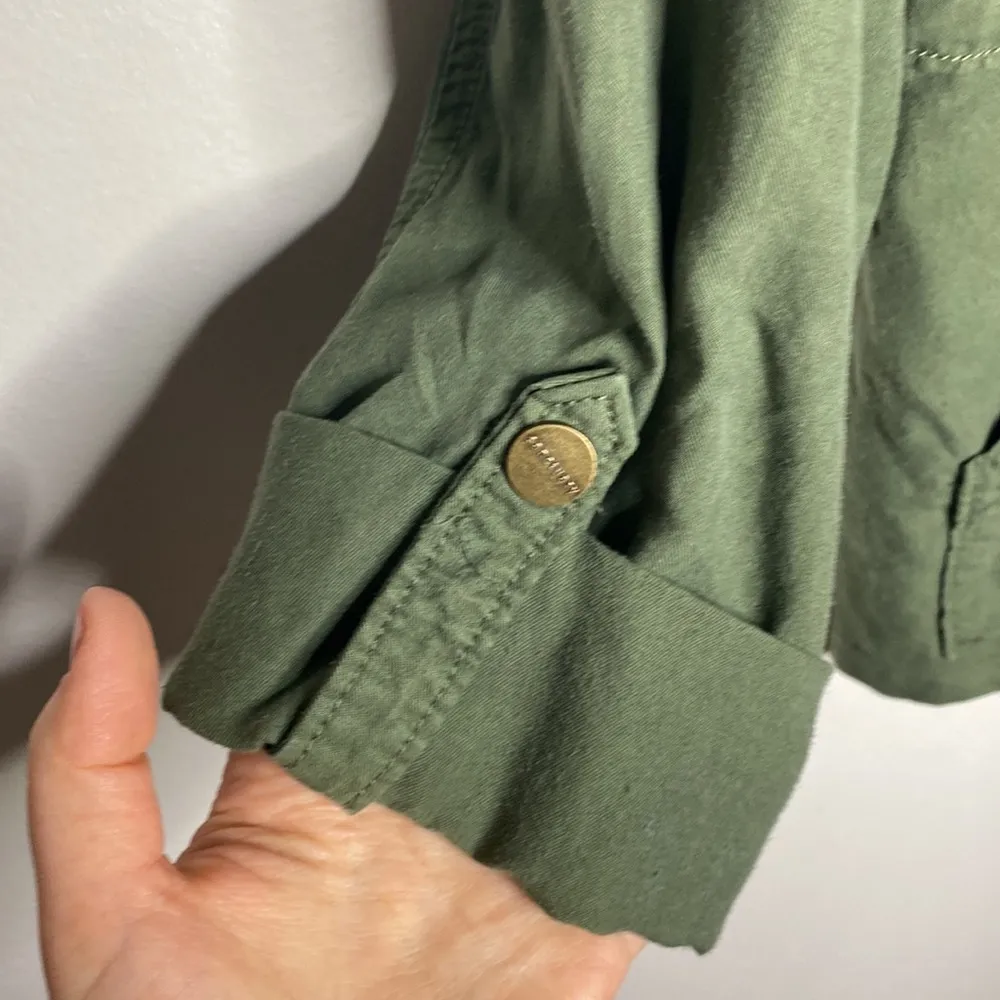 Sanctuary crafted and tailored lyocell front tie patch pocket utility jacket S - Image 6