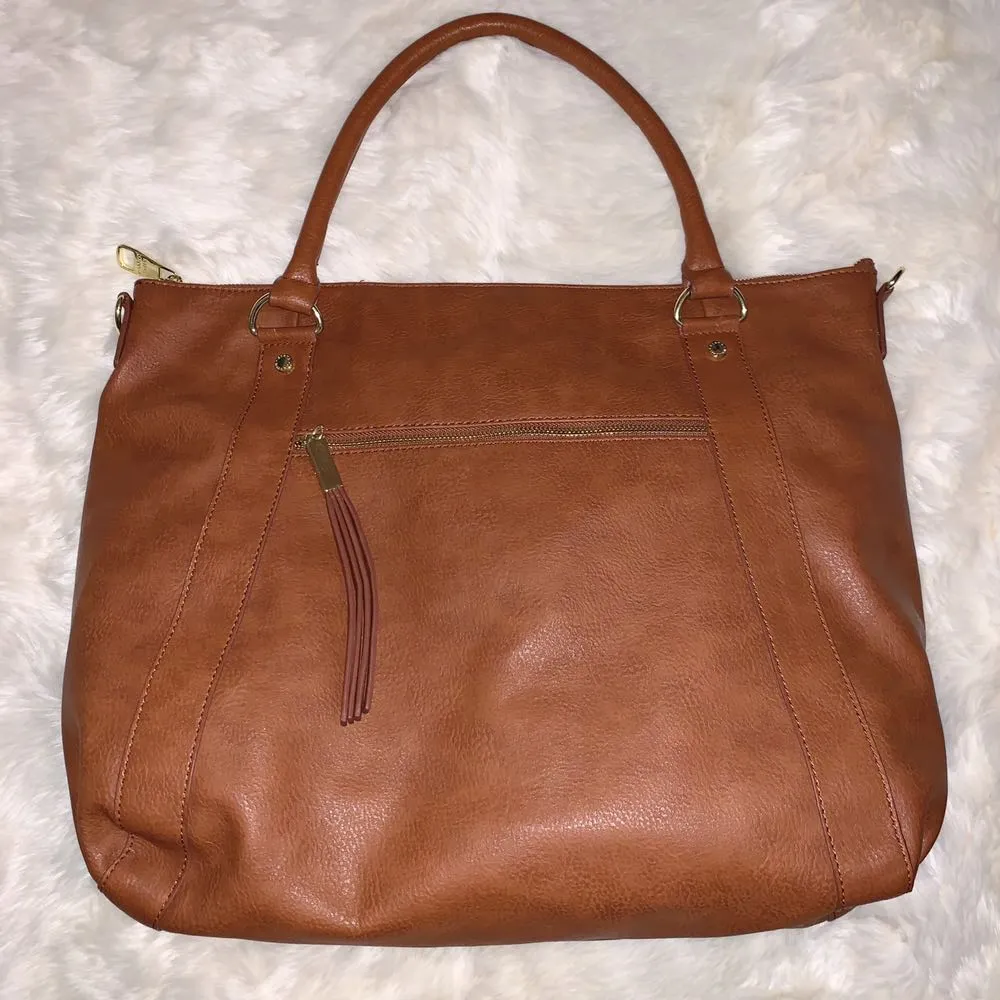 Steve Madden | Cognac Satchel / Large Tote - Image 3
