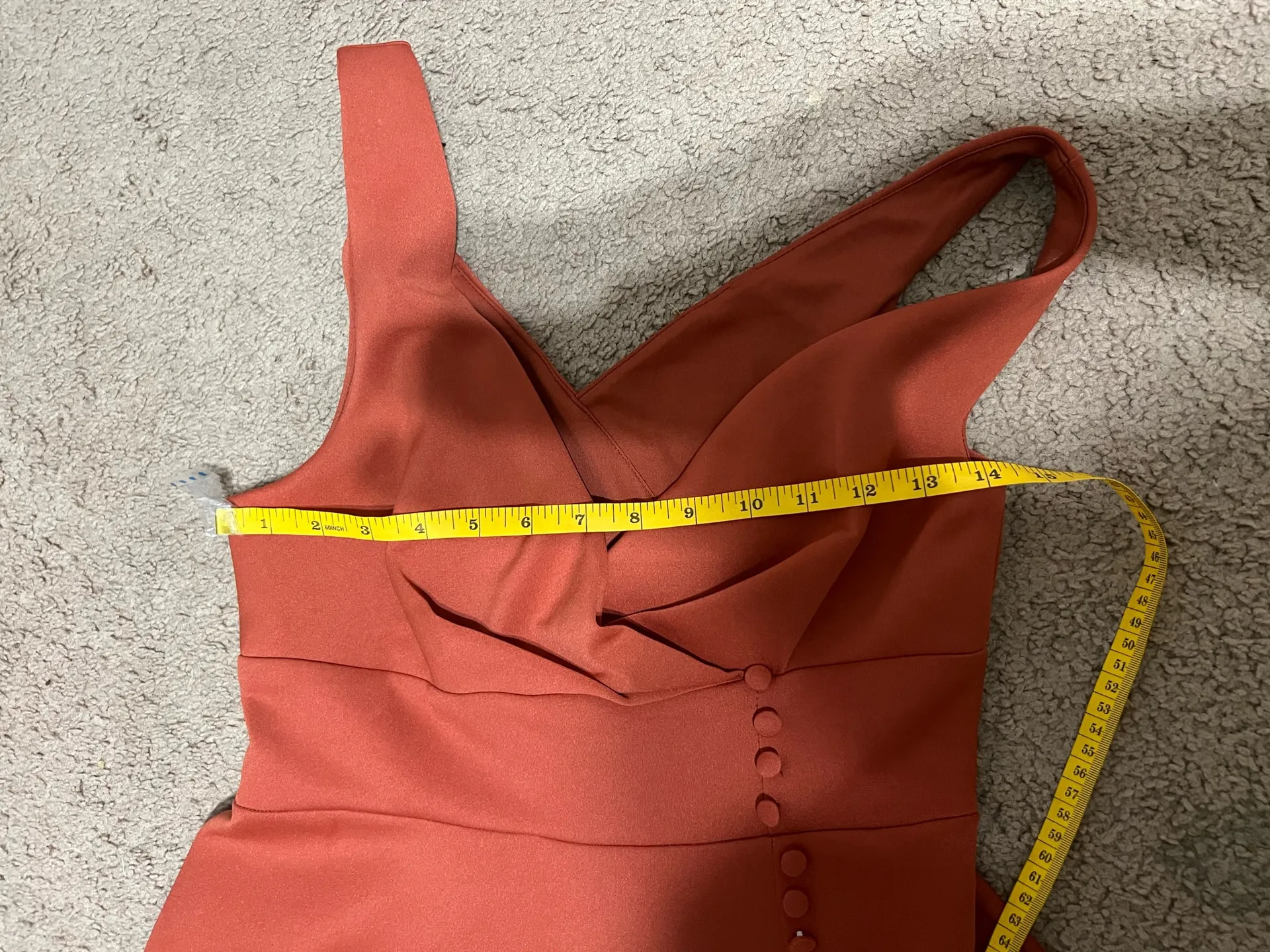 ASOS Dress Midi v neck with slit - Image 5