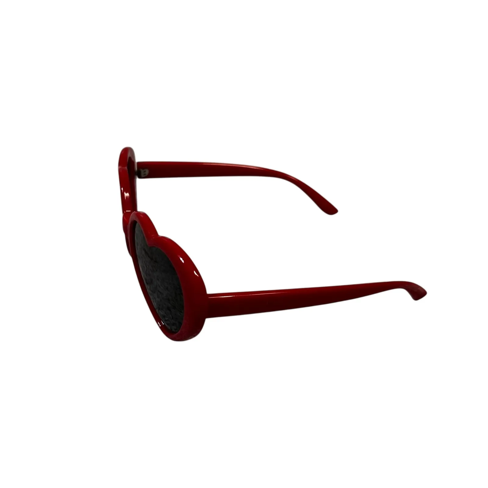 Quirky Retro Heart Shaped Sunglasses Fun Novelty Party Festival Whimsy Y2K 90s Red - Image 4