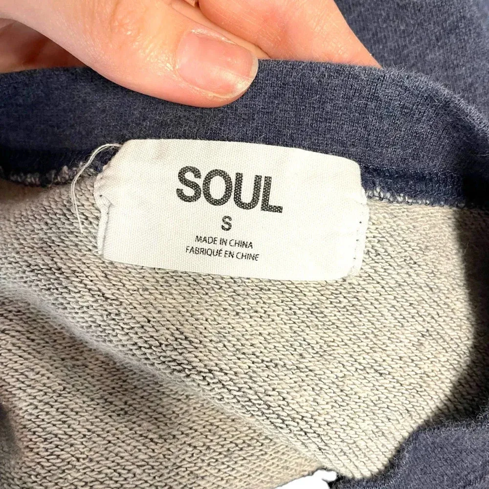 Soul by Soul Cycle University Crewneck Sweatshirt‎ Blue Size Small - Image 6