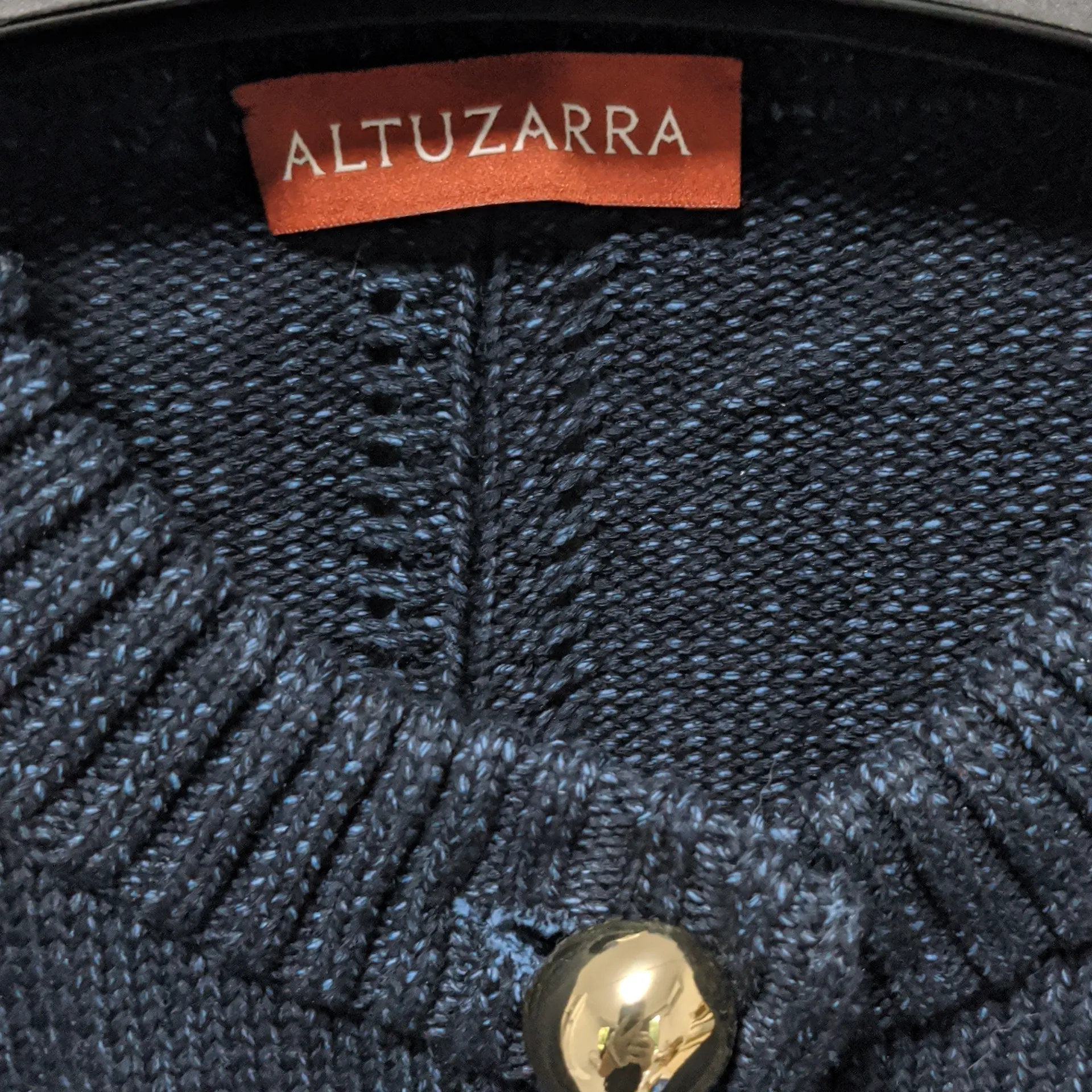 ALTUZARRA Liam Sweater Cardigan -Berry Blue - Image 6