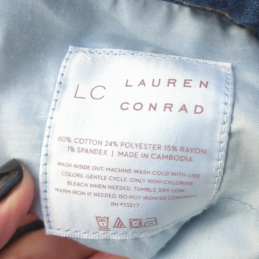 LC Lauren Conrad Darkwash Jegging Fit Jeans - Image 6