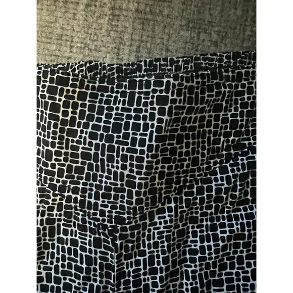 Woven Print Cropped Wide‎ Leg Pants Casual Comfy Lounge Trousers - Image 8