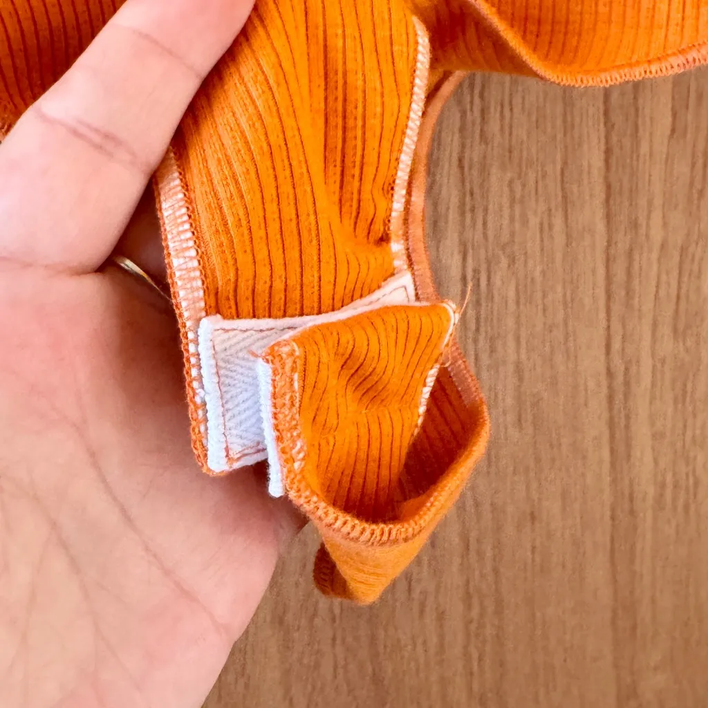 🎅 3/$15 SALE Show Me Your Mumu Orange Turtleneck Bodysuit - Small - Image 6