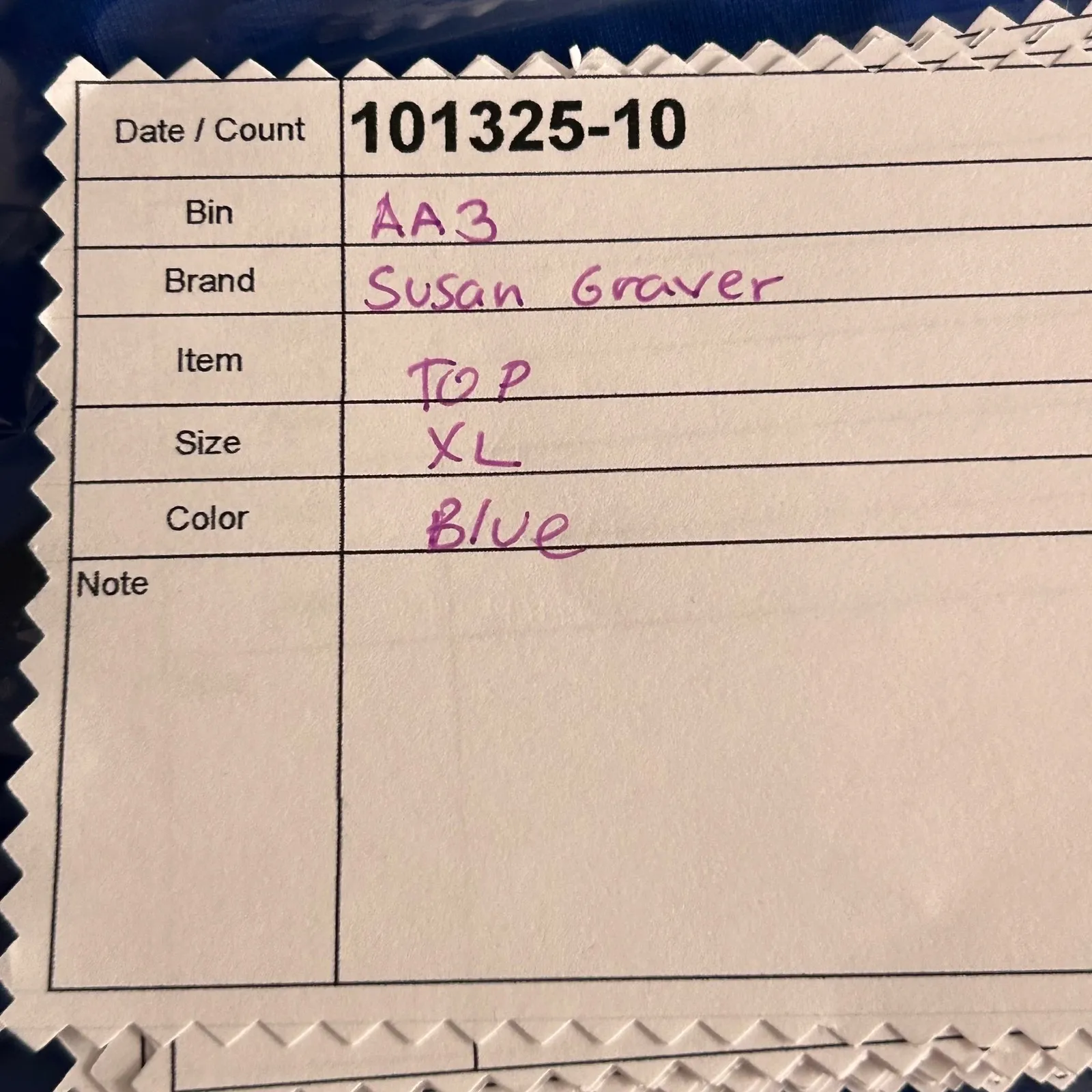 Susan Graver Liquid Knit Top Blue XL - Image 13