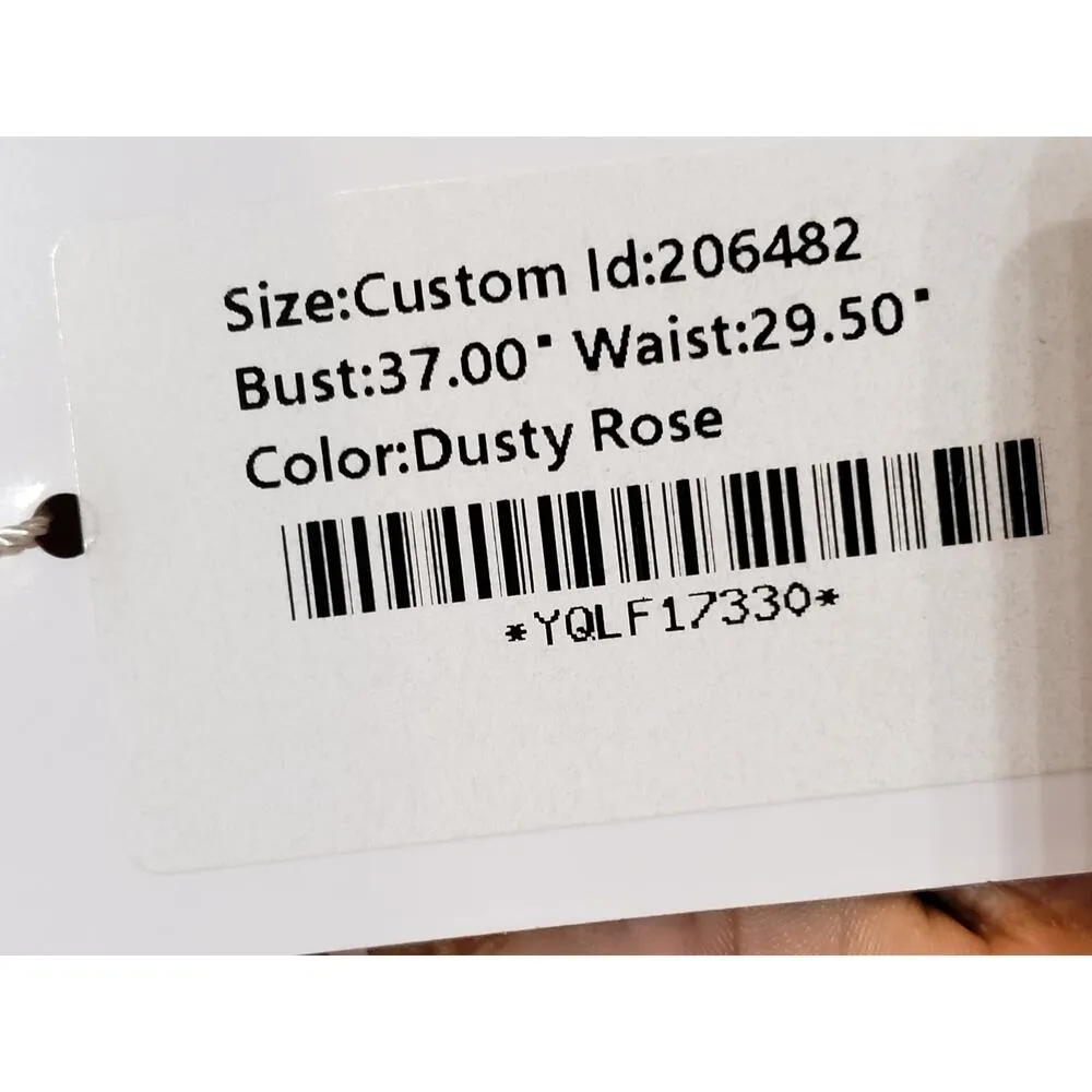 JJ's House Long Maxi Dress Women's Dusty Rose Chiffon Wedding Pockets Back Zip S - Image 6