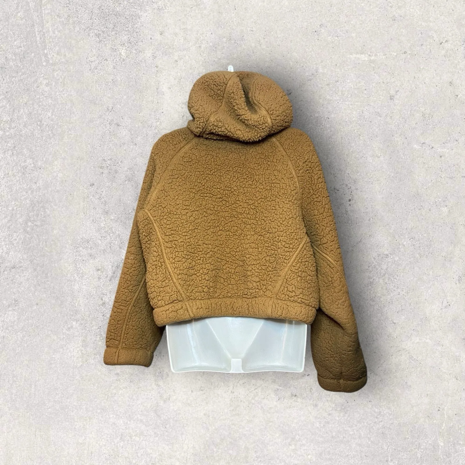 Wild Fable Women's Med/Lrg Faux Shearling Dolman Sleeve Full Zip Hooded Jacket - Image 5