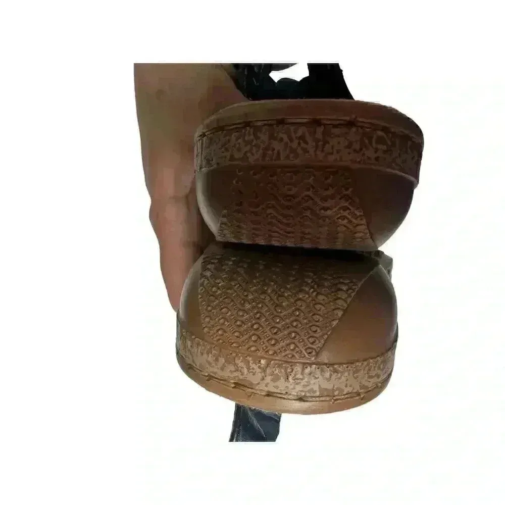 Rieker Women's Blue Beaded Embroidered Strap Sandal Size 39/8 - Image 9