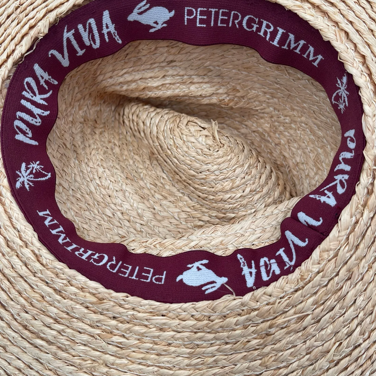 PETER GRIMM Straw Hat Raffia One Size Beaded Tassels Pura Vida Crushable Pack - Image 16