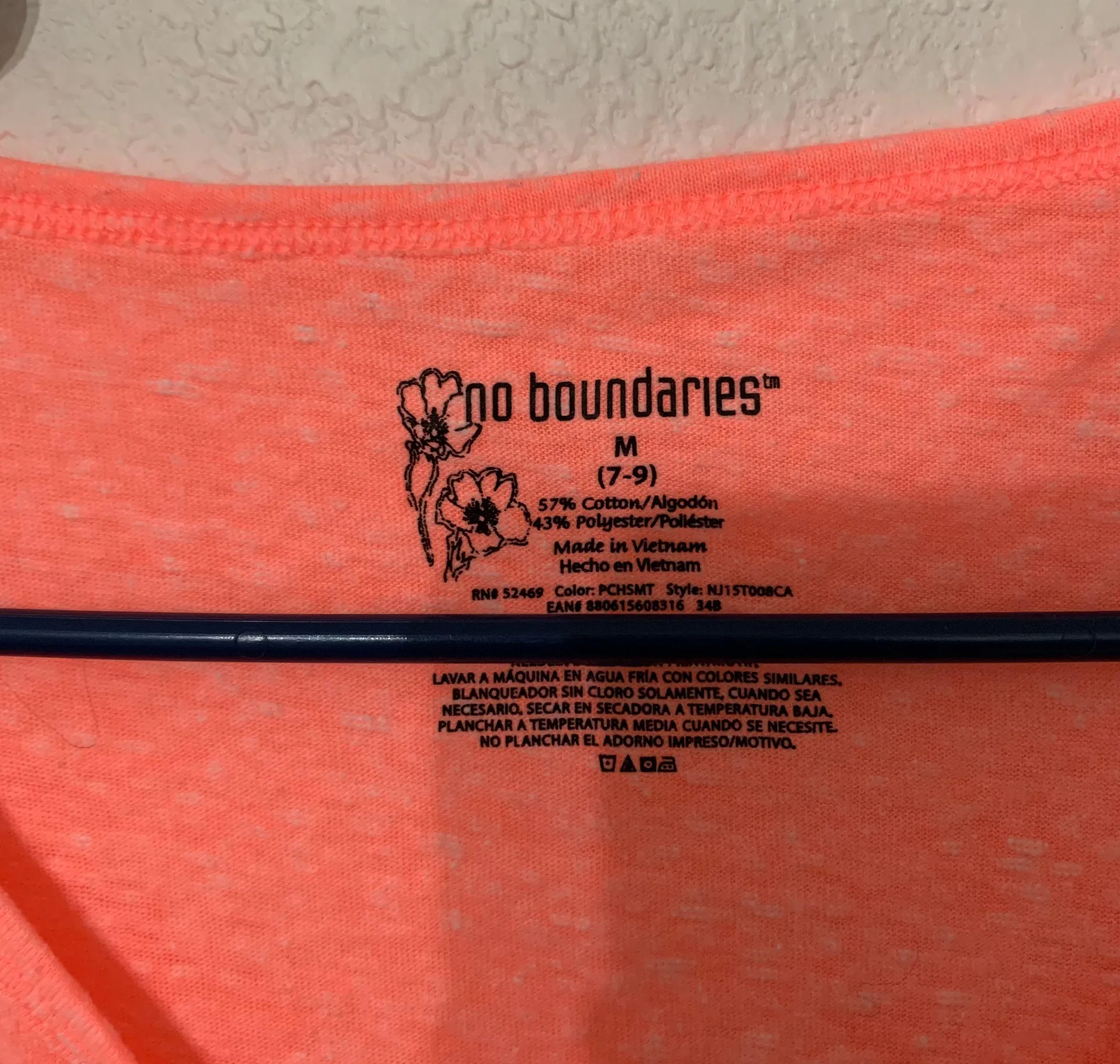 Peach 3/4-Sleeve Top - Image 3