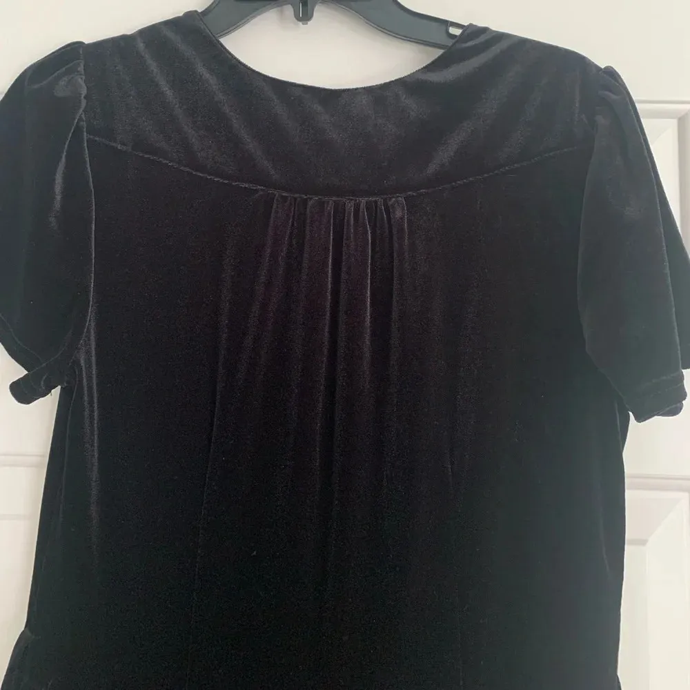 ModCloth Black Velvet Jumpsuit Size M Holiday Party Outfit Christmas NYE‎ Chic - Image 5