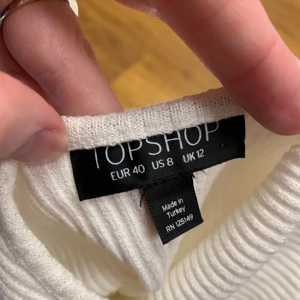 Topshop White Ribbed Mini Dress Women Size 8 Sleeveless Casual Summer Tank Short - Image 4