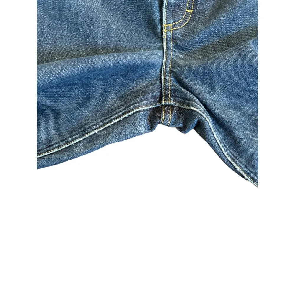 J. Crew Dark Wash Button-Fly Boot Cut Jeans 14L 5-Pocket Casual - Image 12