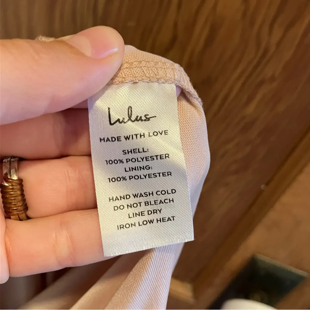 Lulus Lost in the Moment Blush Short Sleeve Maxi Dress w/Slit Women’s Size Small Pink - Image 14