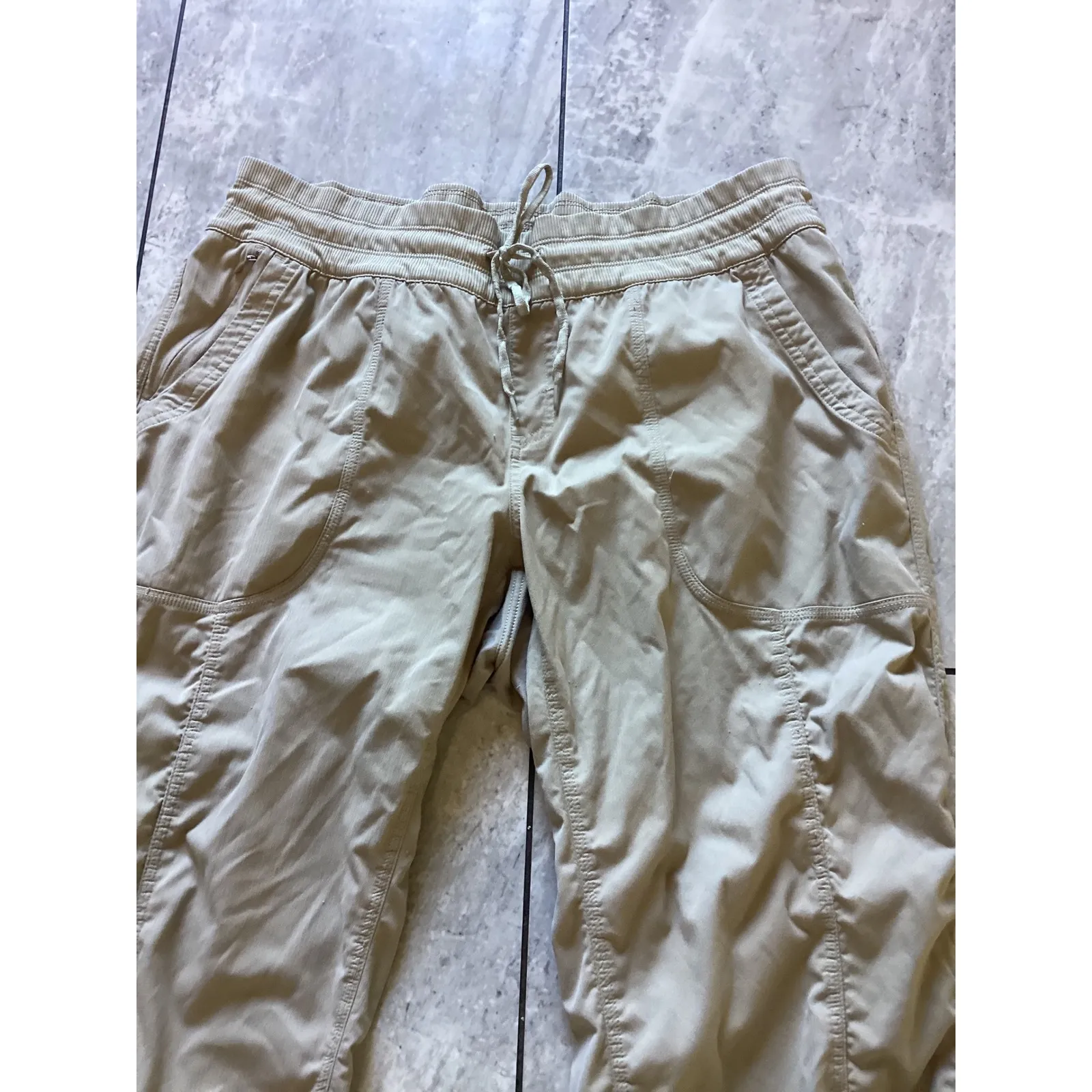 The North Face Womens Cargo Capris Jogger Pants Khaki Beige XL TG - Image 2