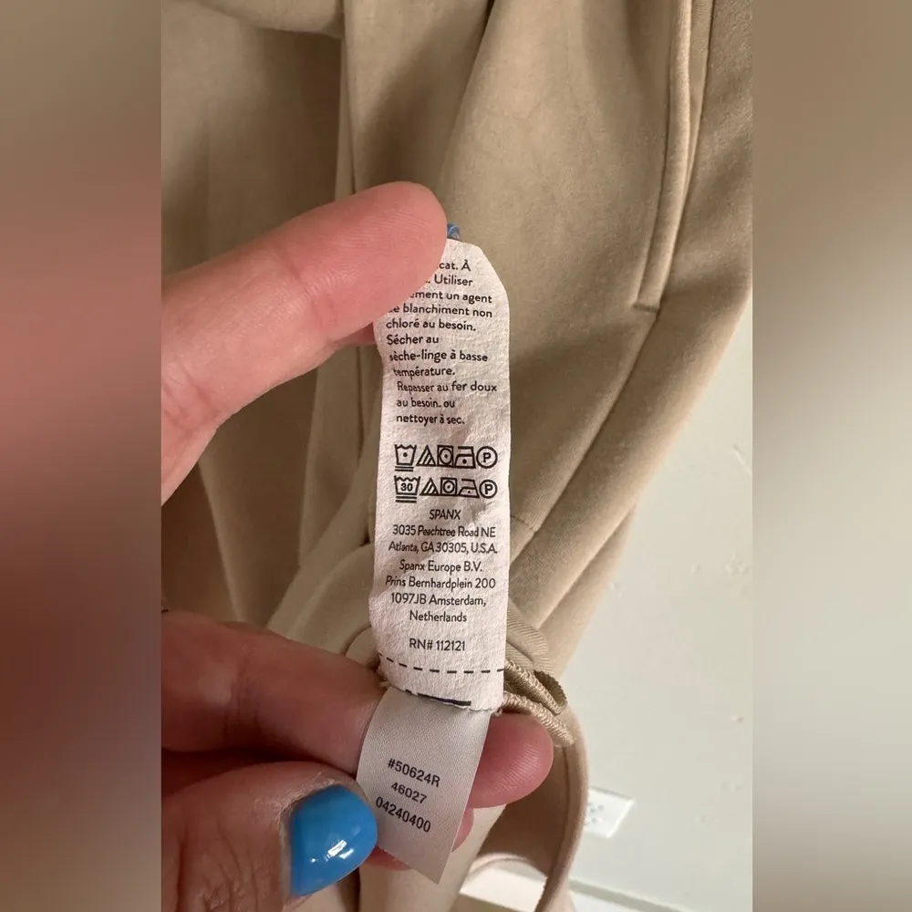 Spanx AirEssentials Tie-Waist Tank Dress Tahini Tan size XL - Image 8