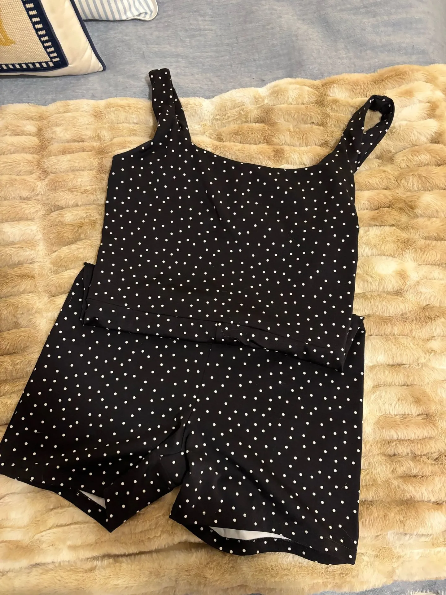 Reformation polka dot workout jumpsuit - Image 5