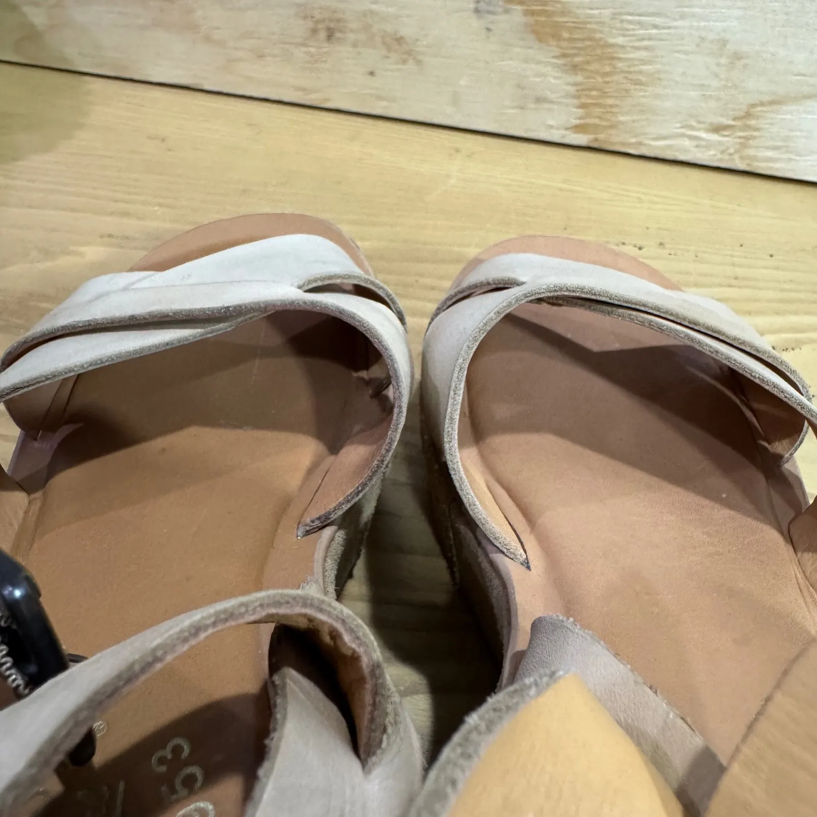 Kork Ease Ava Wedge Platform Tan Leather Sandals Size 6 - Image 6