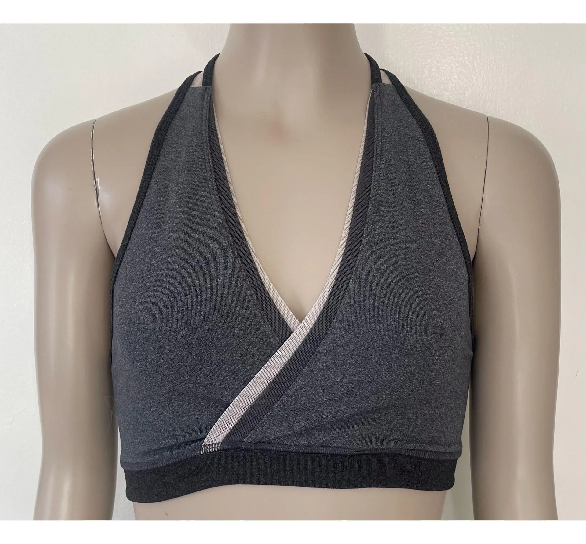 Athletica Two Toned Grey Sports Bra - Image 4