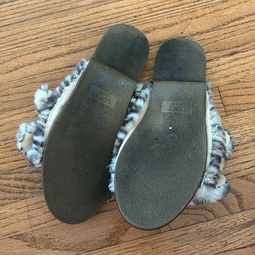 Loft fuzzy leopard slip ons - Image 2
