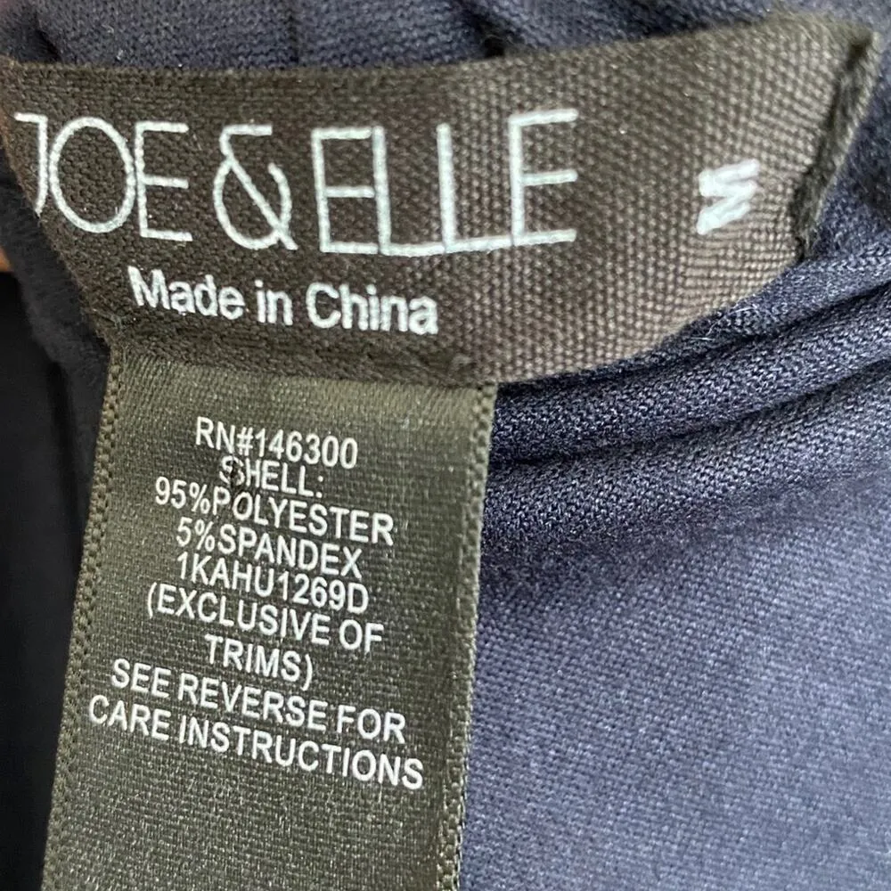 JOE & ELLE Navy Blue Crew Crisscross Back sheath Sleeveless Dress size M NEW - Image 8