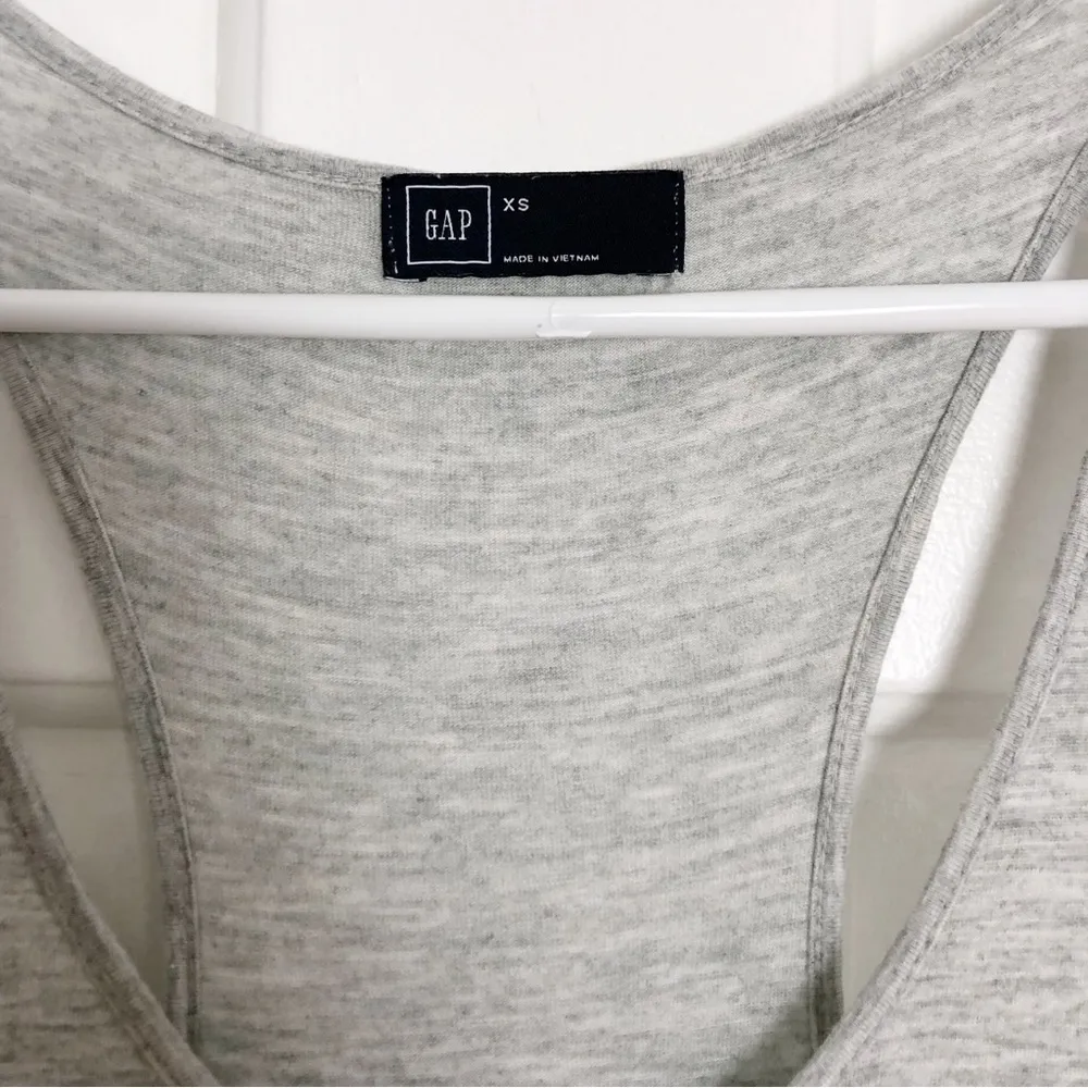 Gap Soft Racerback Sleeveless Summer Dress XS Women’s Grey - Image 6