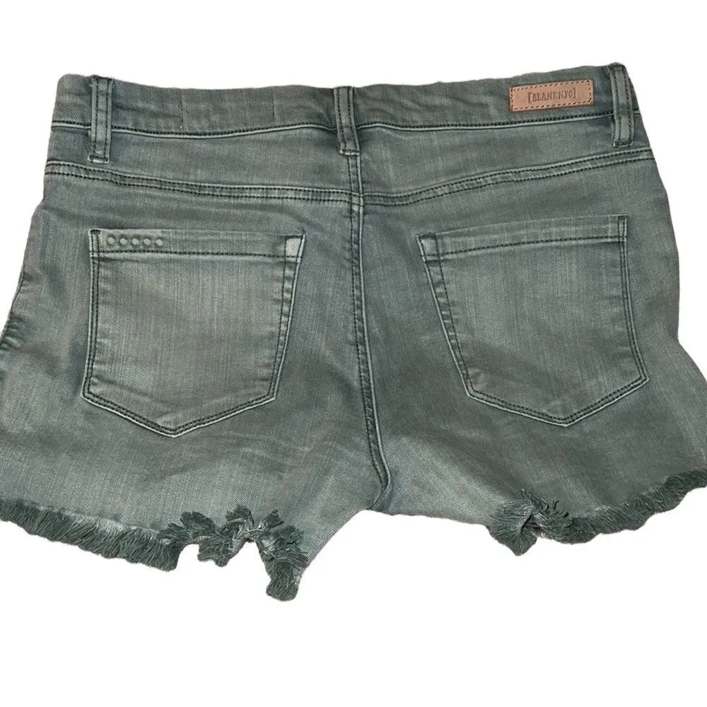 BLANK NYC Hiker Short light Green Denim Size 26 - Image 2