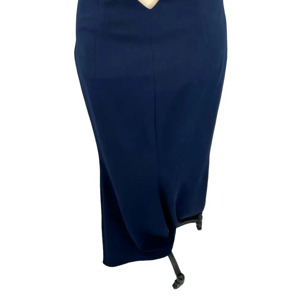 Katie May x BHLDN Madison Maxi Long‎ Dress in Navy Blue Size 6 - Image 10