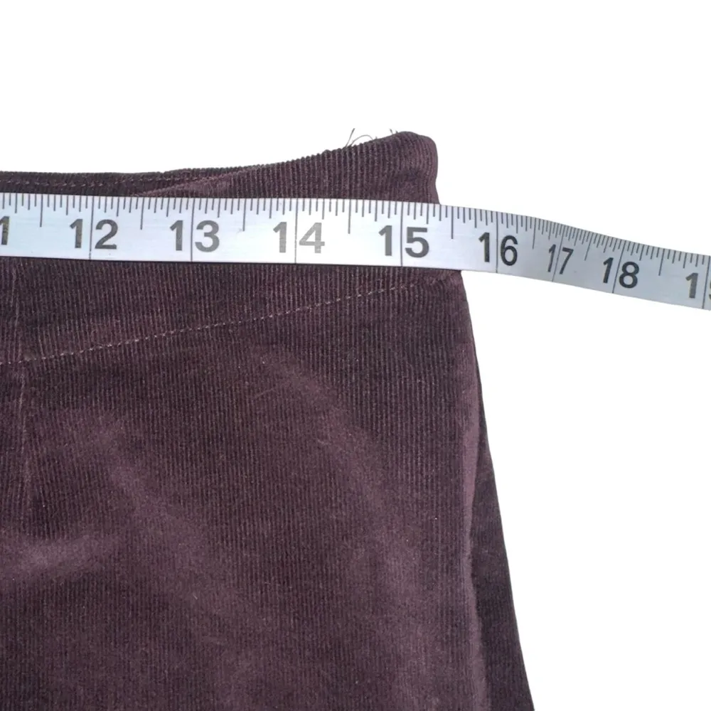 J.Jill Corduroy Straight Leg Burgundy Pants 4 - Image 5