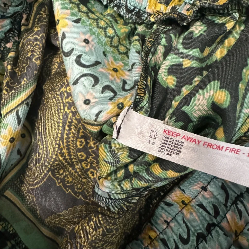 Intimately Free People Patch Things Up Pants Boho Patchwork Paisley sz M Medium - Image 9