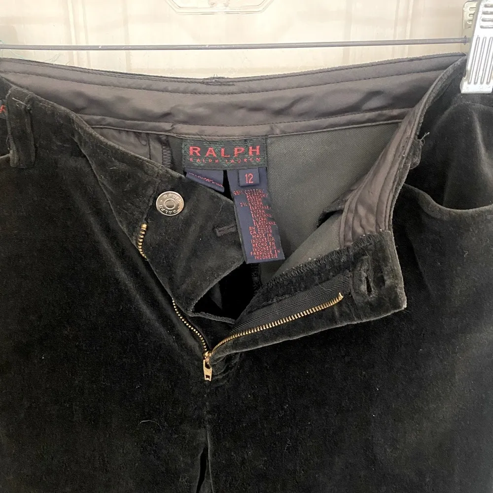 Ralph Lauren Charcoal Grey Velvet Pants - Image 6