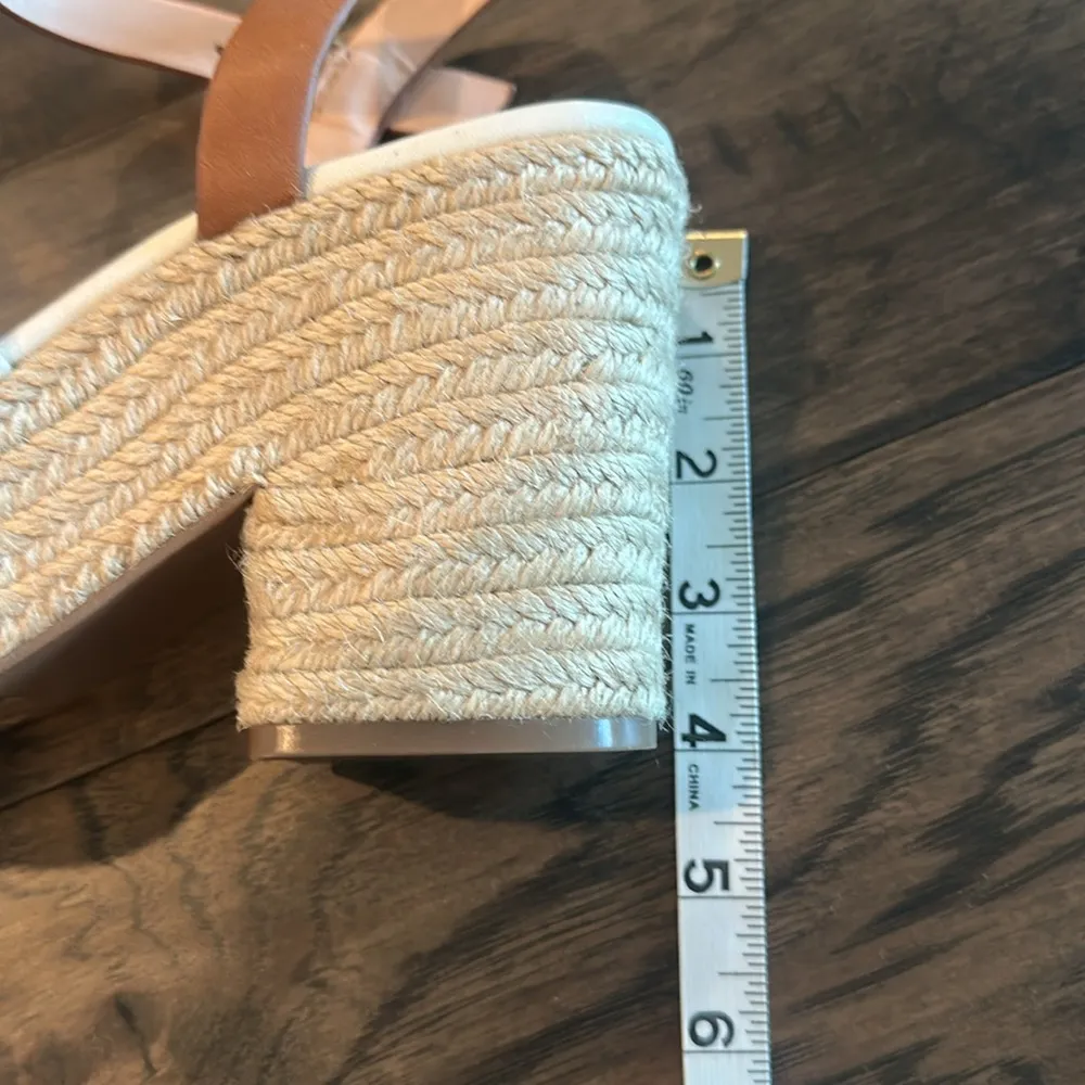 JCrew Ivory Platform Espadrille Sandals Sz 8 - Image 9