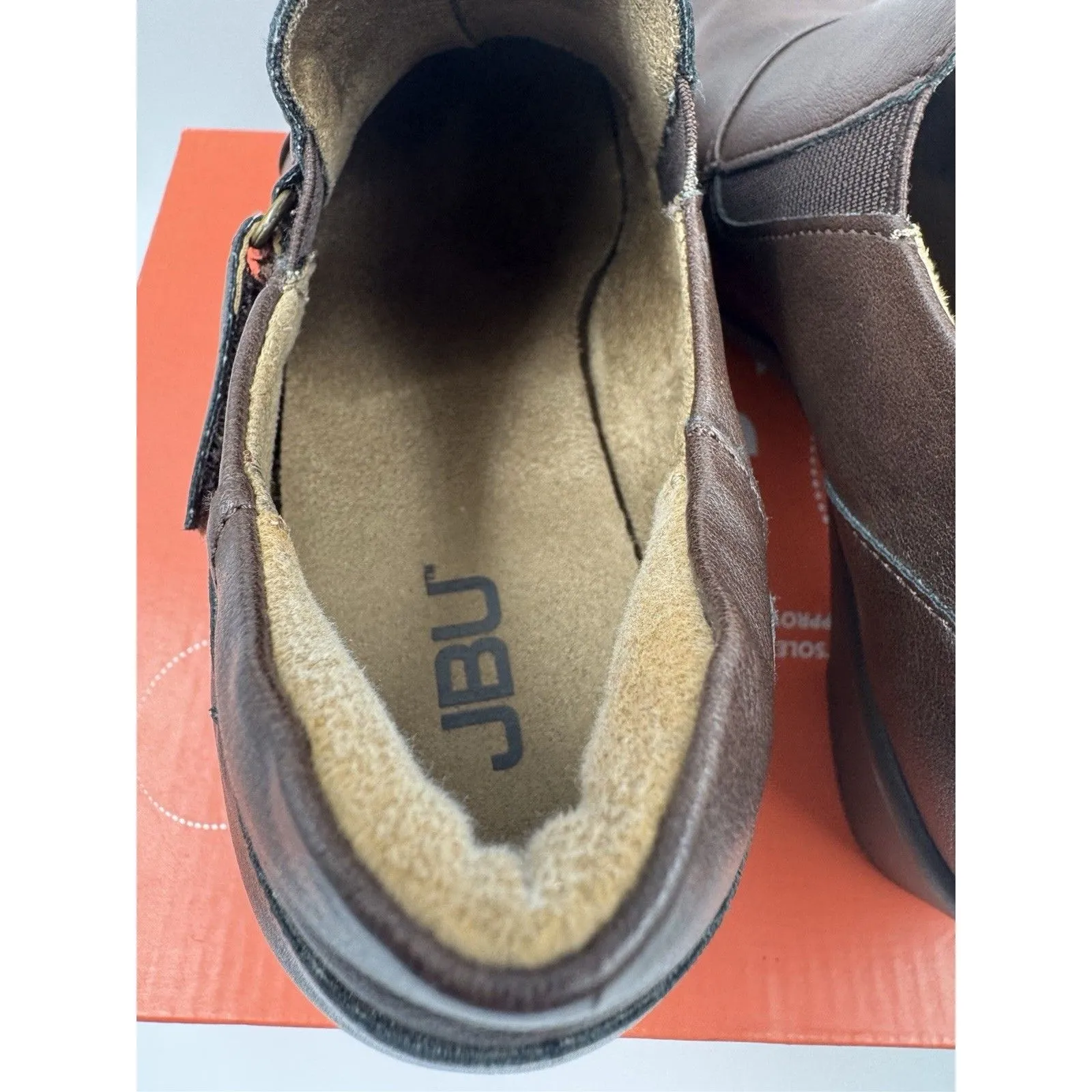 JBU Jambu Kyley Women's Brown Ankle Adjustable Small Heel Boot Size 7.5M - Image 6