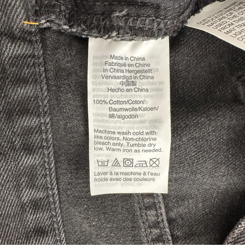 Madewell High Waist Button Front Rigid Denim A-Line Skirt Black Lunar | 28 - Image 13