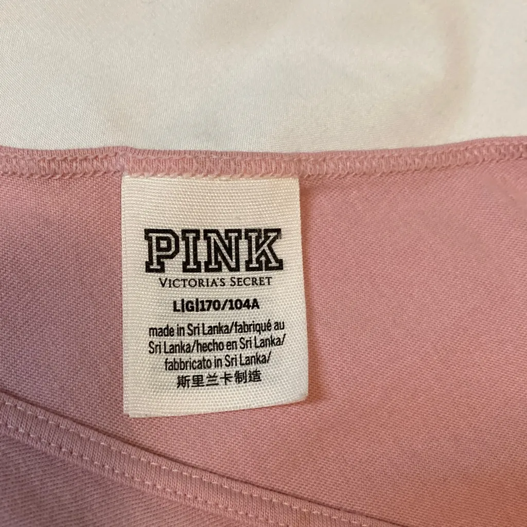 PINK Victoria's Secret Light Pink Camisole Size:L - Image 6