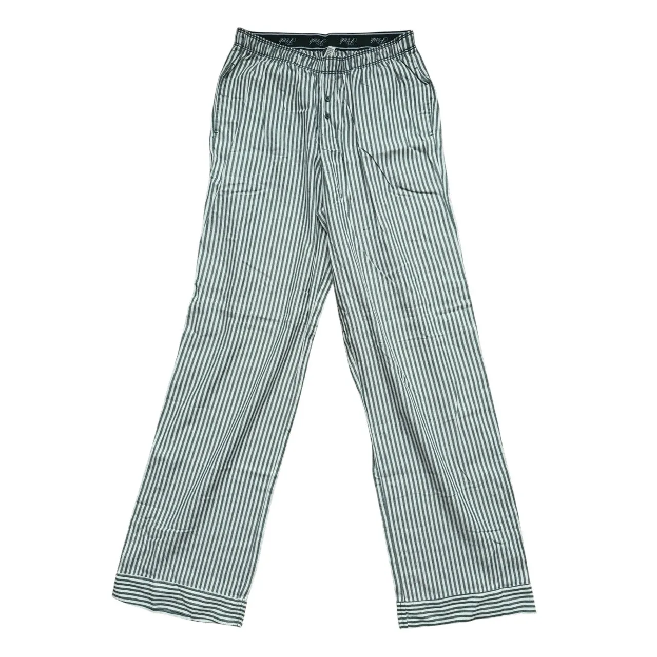 NWT Victoria’s Secret Pajama Pants XS Green Stripe PJ Lounge Cozy Y2K Comfort - Image 4