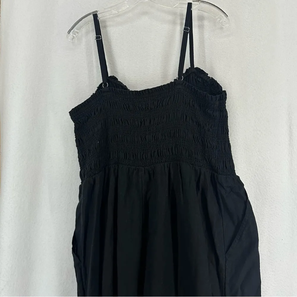 Universal Thread Linen Jumpsuit Tank Womens XXL Black - Image 8