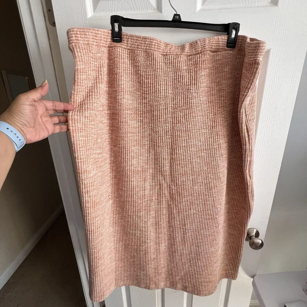 ELOQUII Faux Wrap‎ Sweater Skirt W/Belt Detail, Business Casual, Plus Size 28 - Image 3