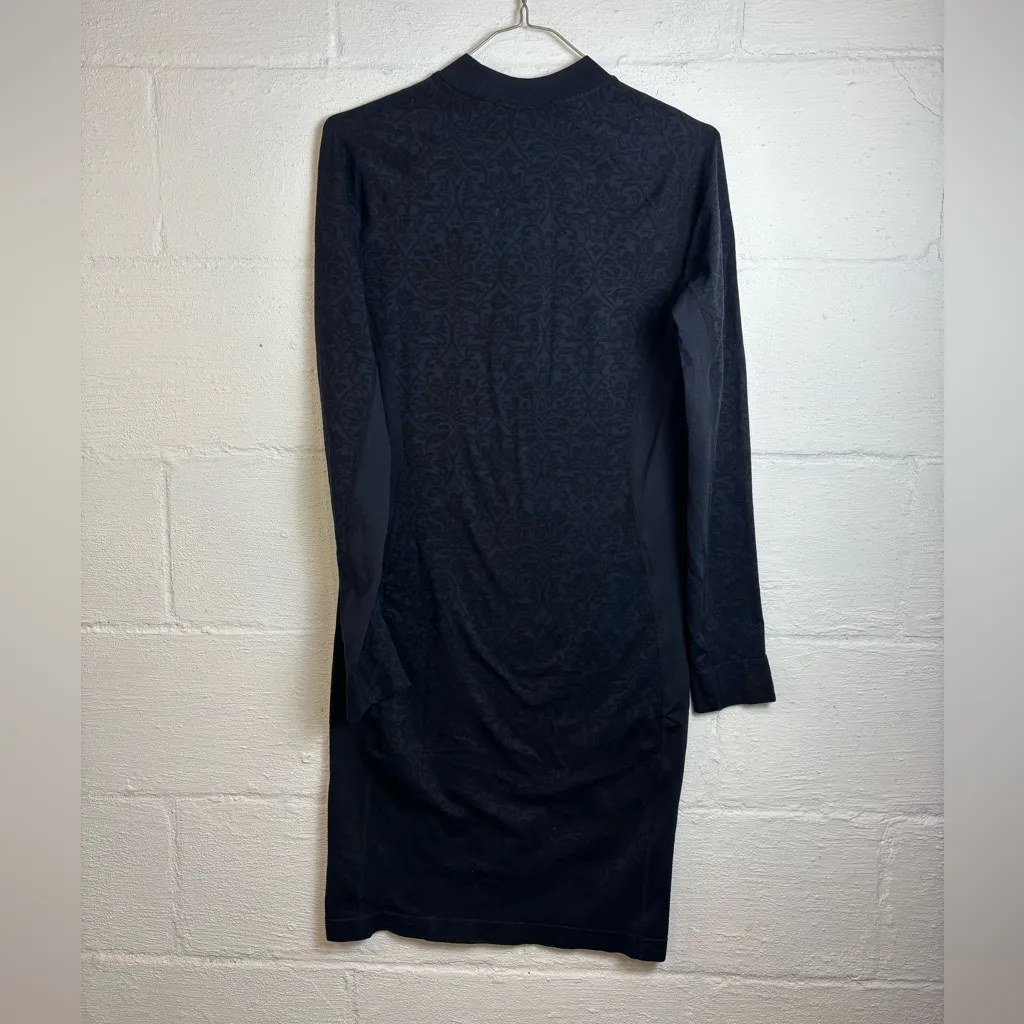 Fabletics Sportswear Casual Black Damask Printed Women’s Ivy Dress Size Medium - Image 5