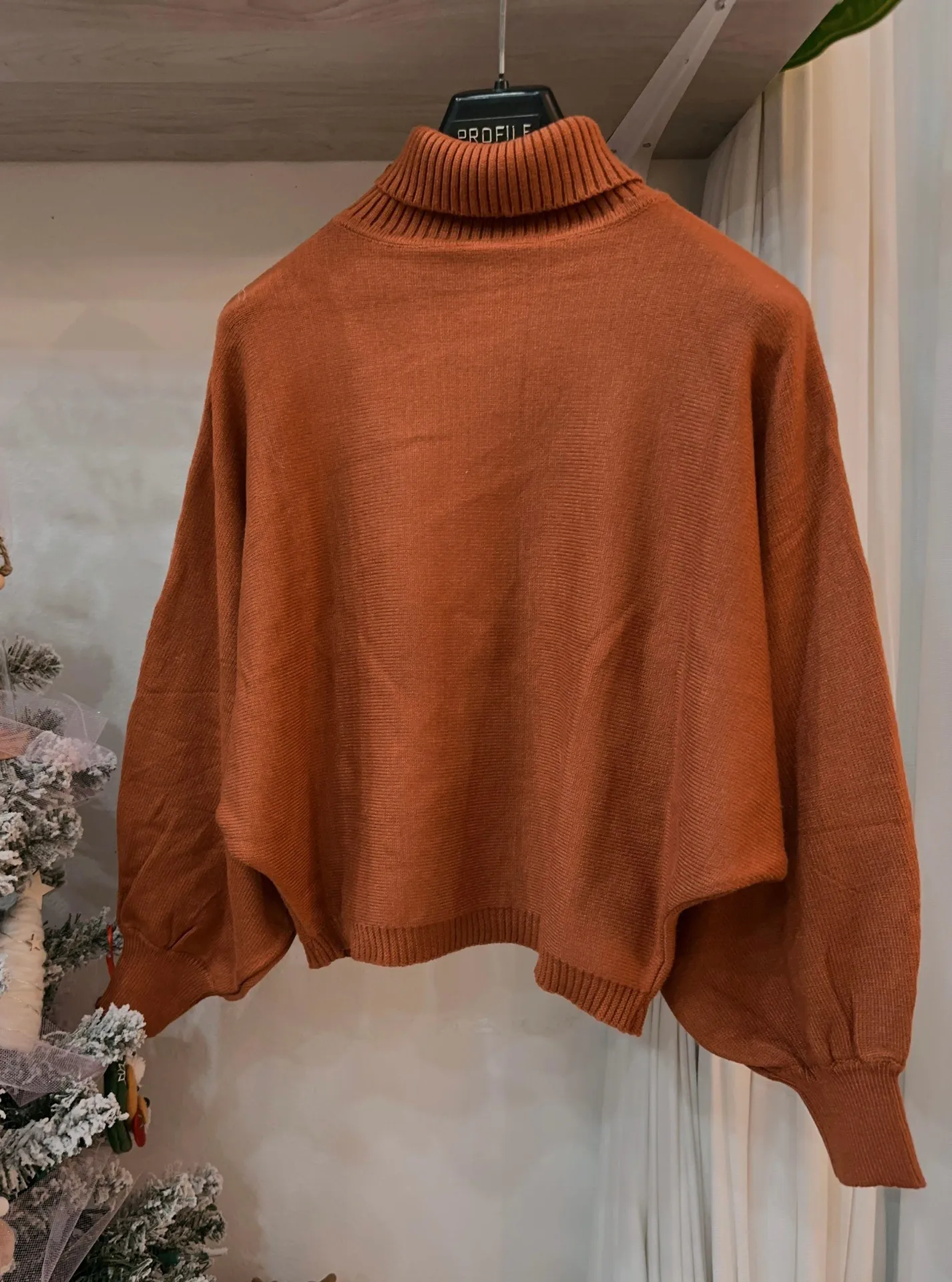 brown sweater with turtle neck - Image 2